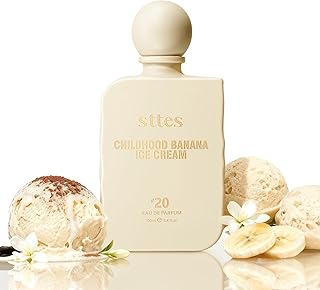 Sttes Perfume #20 for Women – Childhood Banana Ice Cream Eau de Parfum, The Exact Sweetness You Remember: Ripe Banana, Vanilla Ice Cream & Caramel Crunch, Long-Lasting Sweet Gourmand Fragrance, 100ml