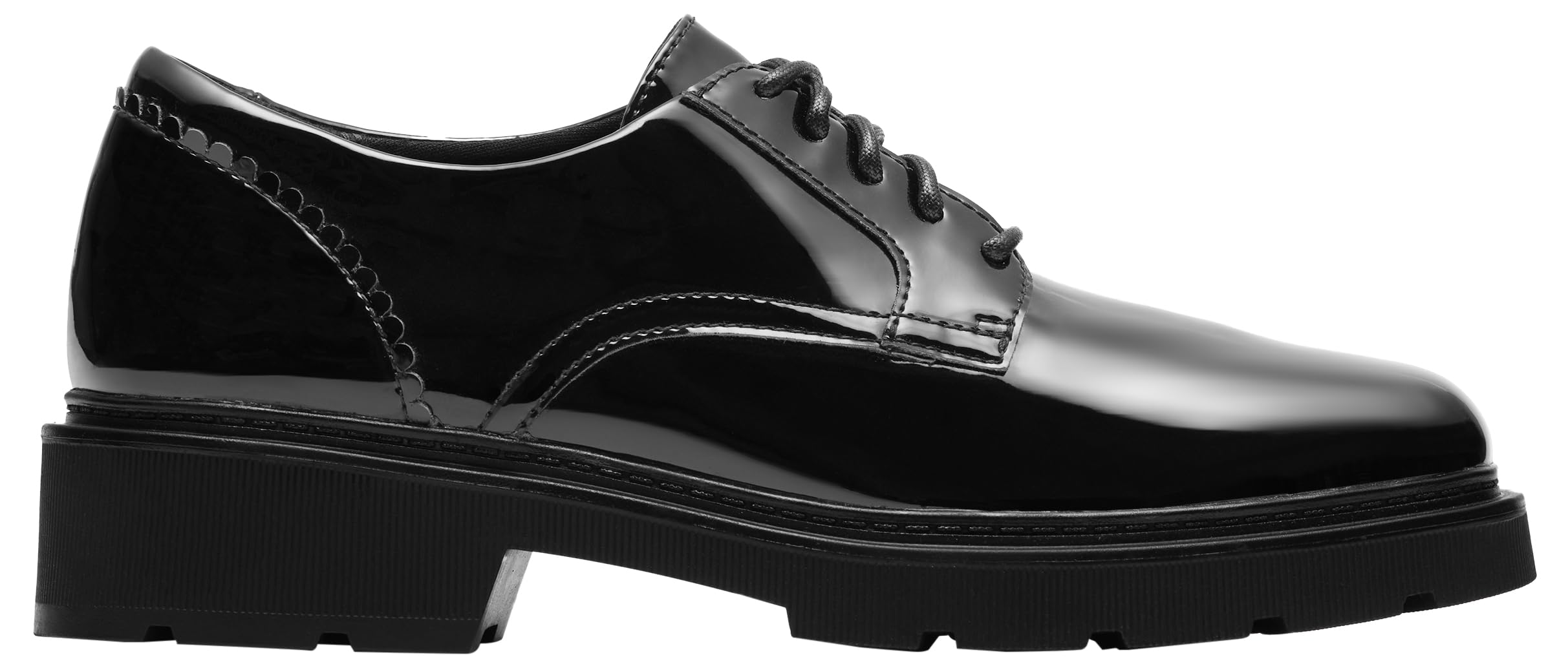 Clarks Lauryl Lace Womens Black Pat, 5.5