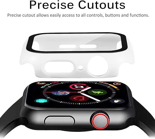 Miniatura 4 de Miimall Funda compatible con Apple Watch Series 987 de 1.772 pulgadas con protector de pantalla, cubierta dura mate antiarañazos a prueba de golpes