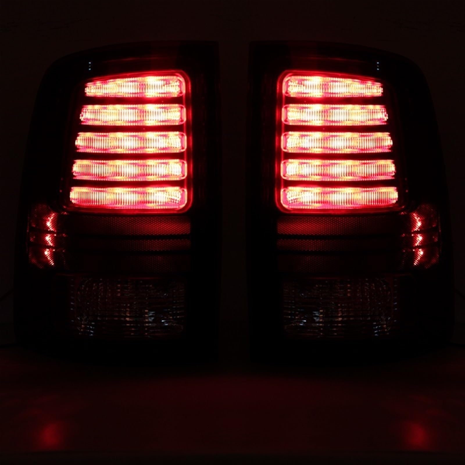 Genérico Luz trasera de coche, para giro para luz señal, parada, lámpara freno, antiniebla, conjunto para Dodge para Ram 1500 2013-2018(Left)