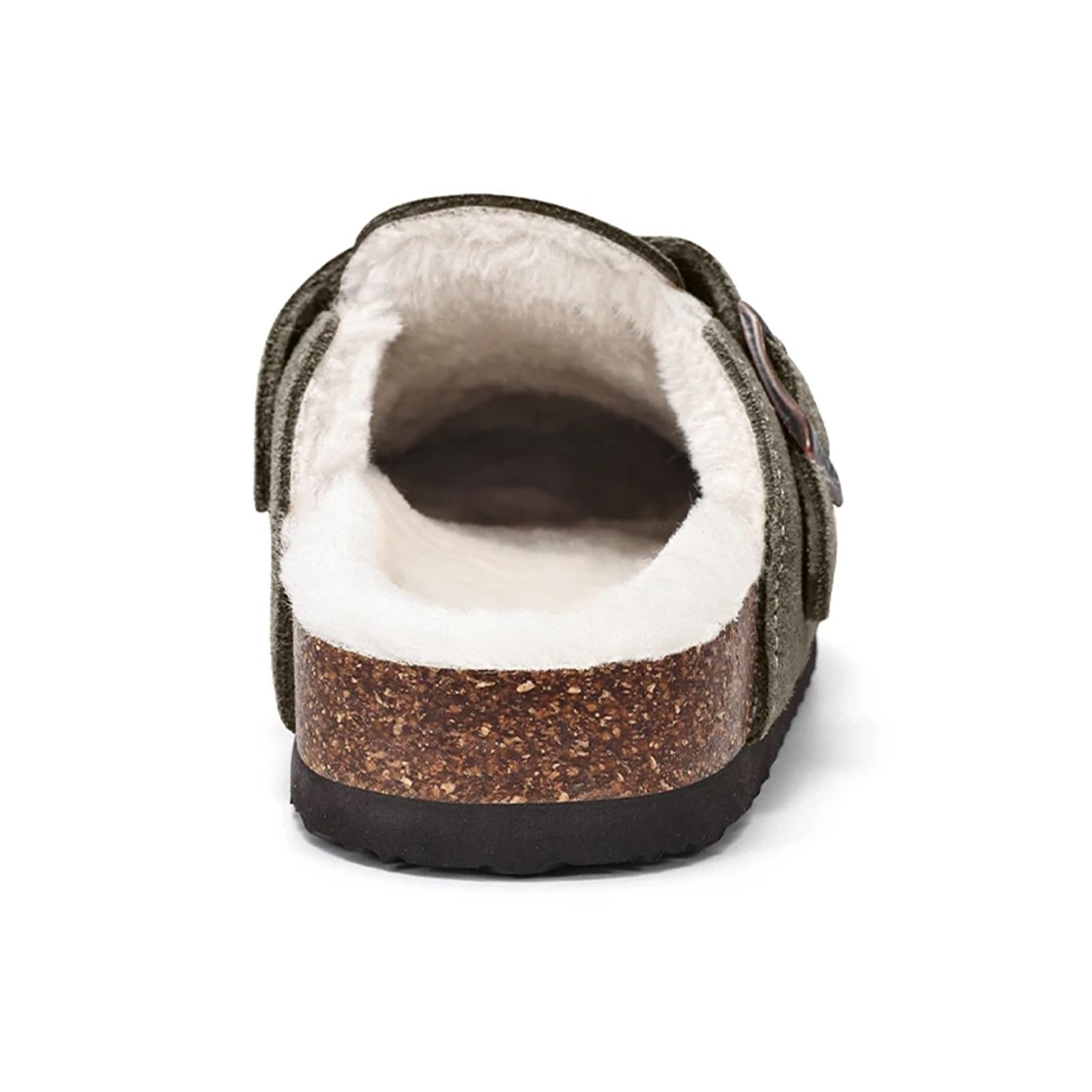 Zoccoli Foderati in Peluche da Donna Plantare in Sughero da Uomo Caldi scivoli Pelosi Pantofole da casa Pantofole Invernali in Sughero Fuzzy all'aperto