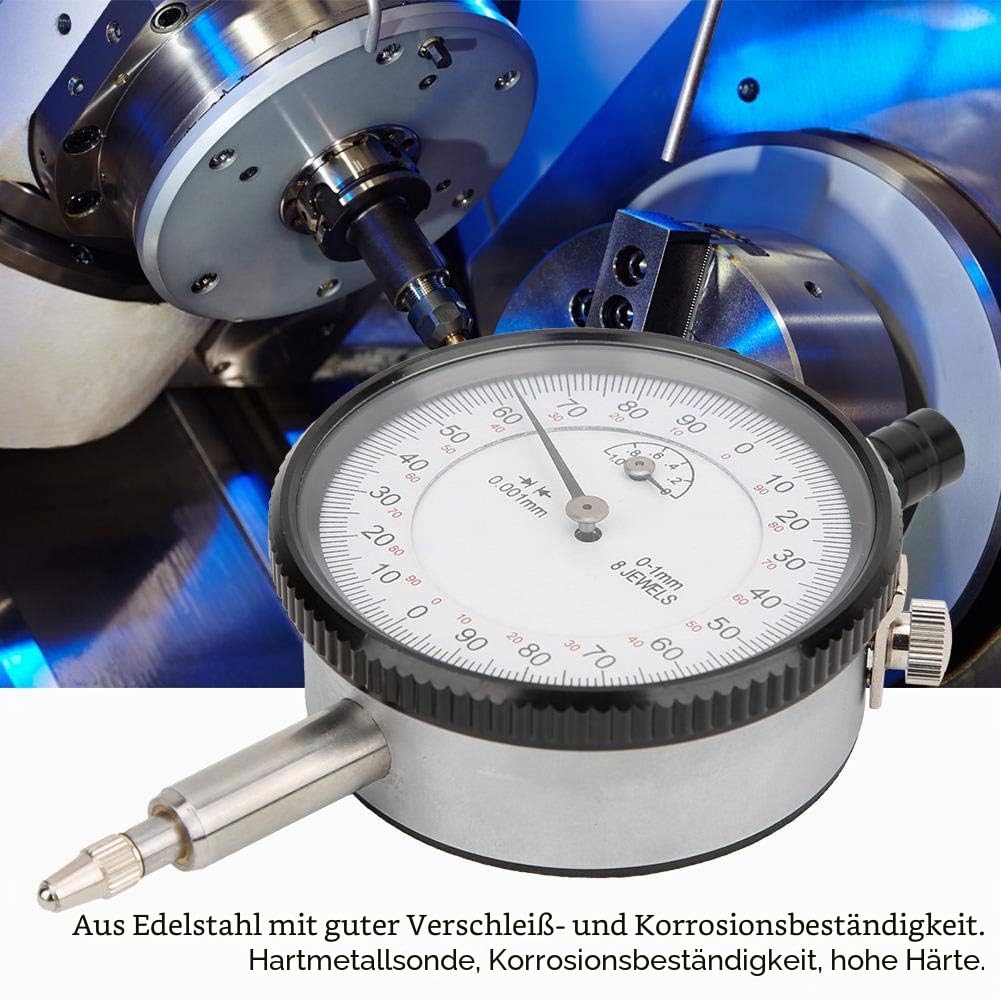 Messuhr Messuhrwerkzeug, 8 Steine Stoßfest 0.001mm 0-1mm Präzisionsmessuhr Für Prüf- Und Messarbeiten In Der Industrie