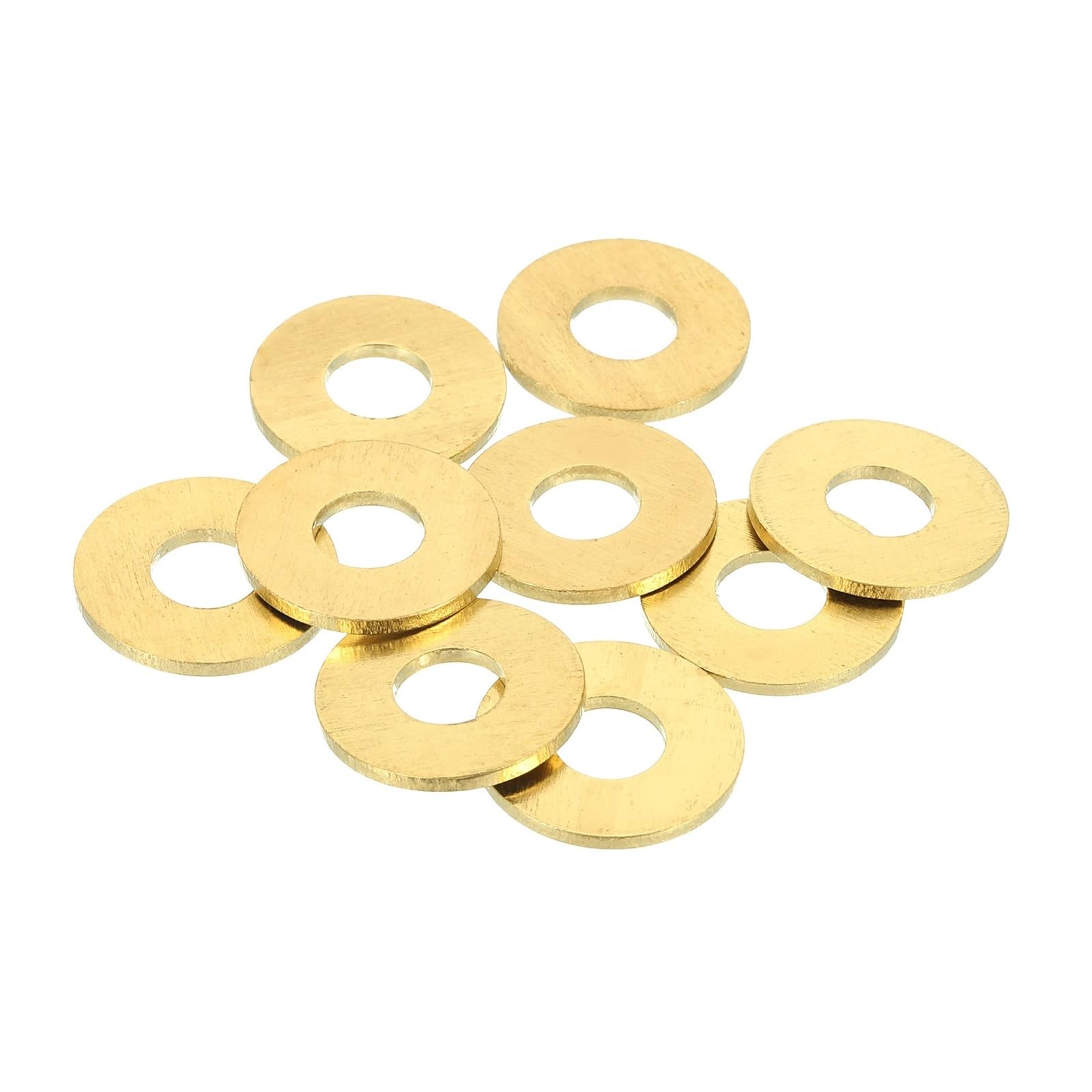 Rondelle plate Rondelles plates en laiton, rondelles en cuivre for boulons et vis, 2 à 28 pièces(6Pcs M24x44x2.5mm)