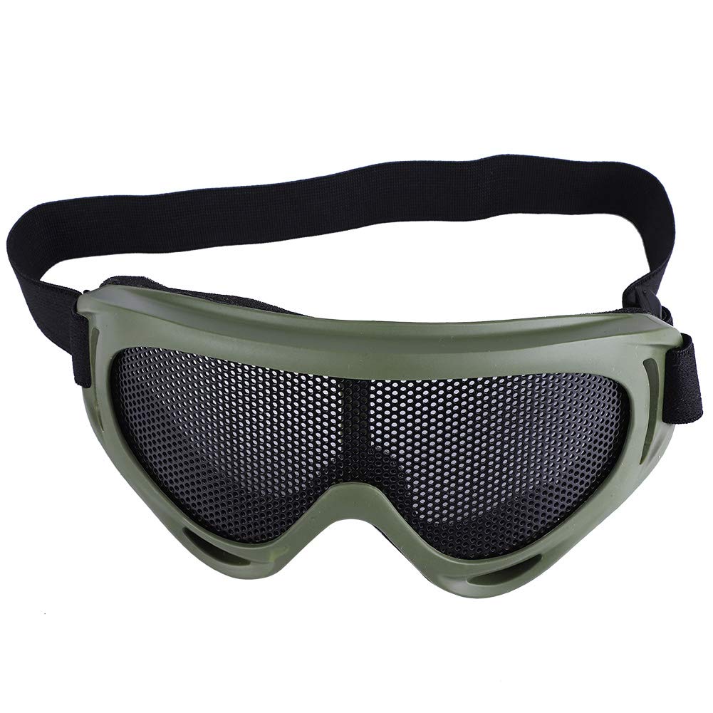 KIMISS X400 Tactics Mesh Airsoft Goggles Outdoor Protection Steel Mesh Paintball Eyewear Army Color