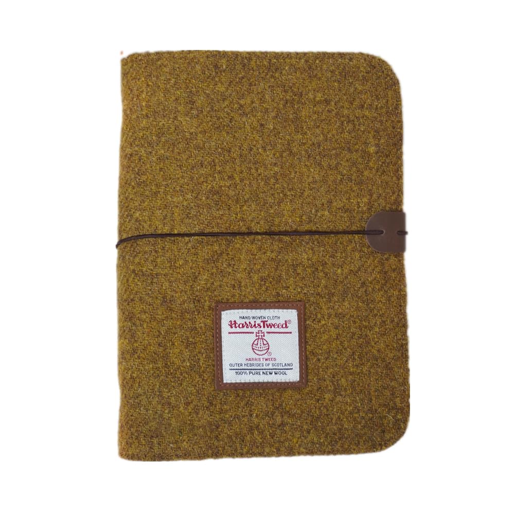 Harris Tweed A5 Notebook Binder 6 Ring, Wool Fabric Soft Cover Refillable A5 Binder for A5 Refill Paper and A5 Planner Inserts, Notebook Journals for
