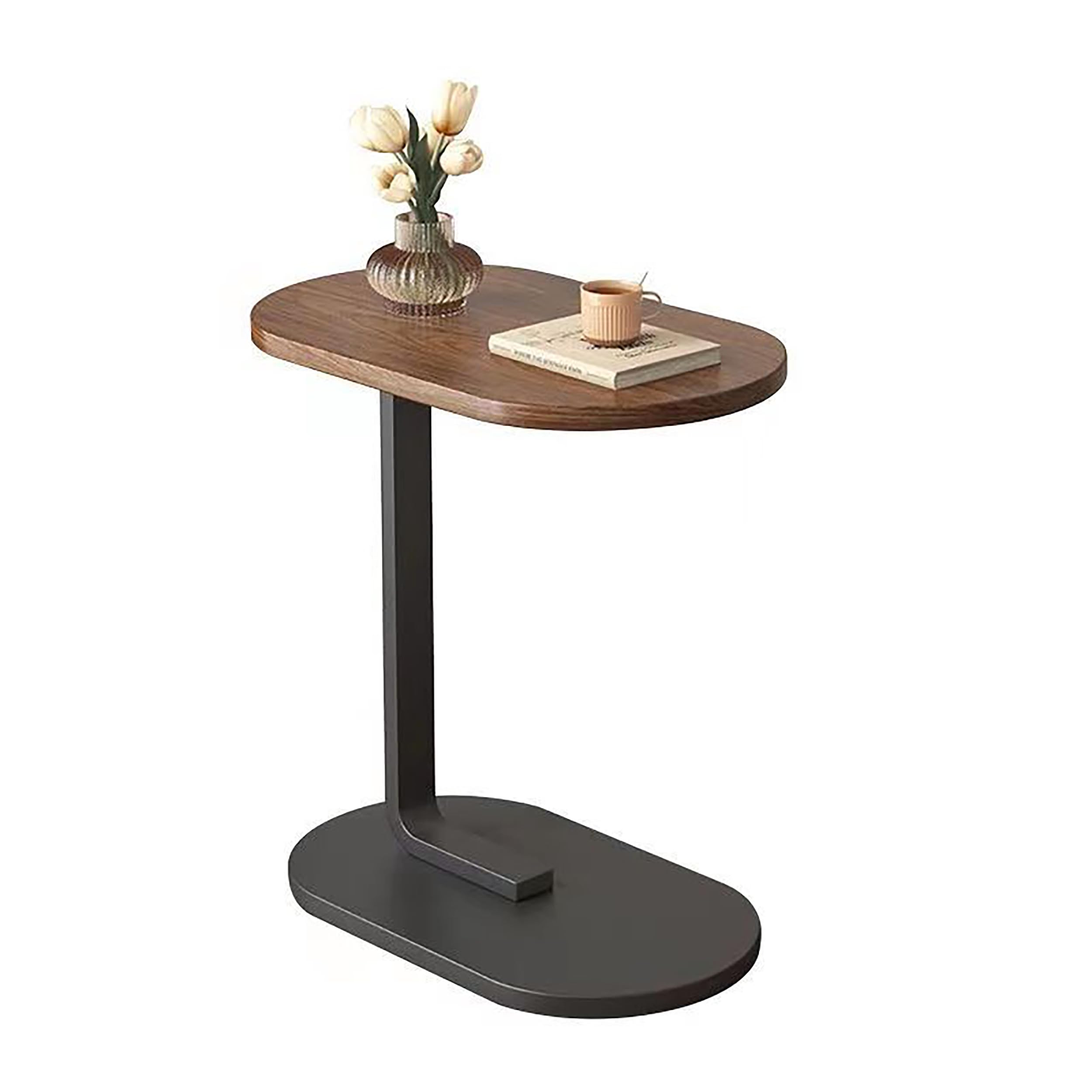 Home Side Tables for Small Spaces, C Shaped End table Coffee Table,waterproof and rustproof,Sofa Side Table for Living Room Bedroom Balcony Office 。 (C-shaped side table)