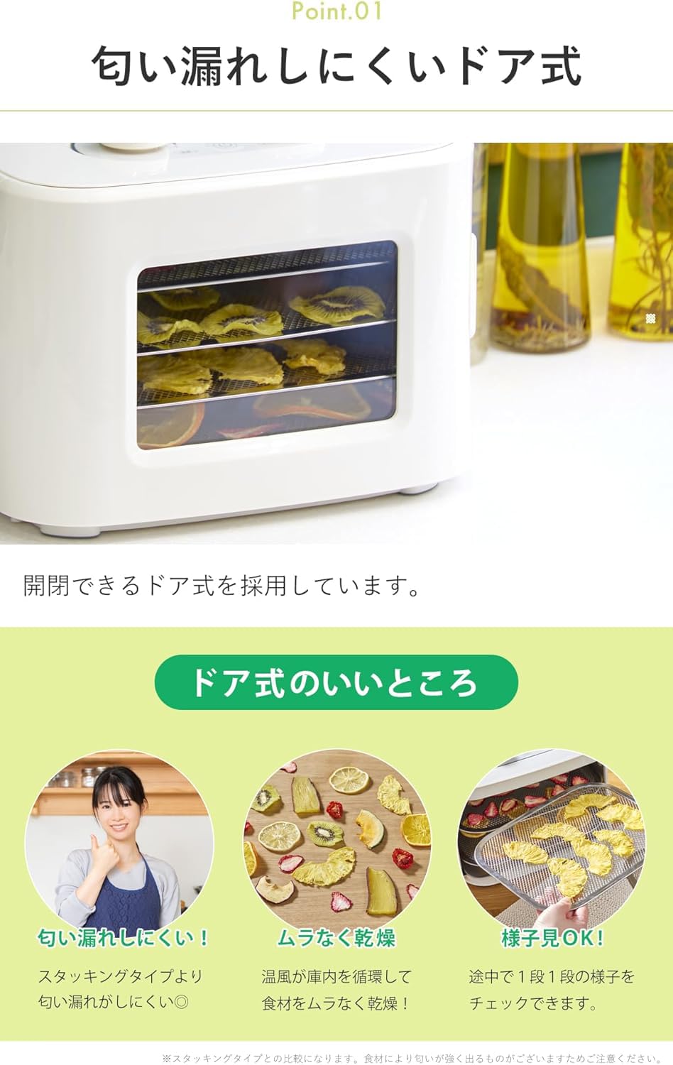 Amazon.co.jp: ドライフードメーカードア式4段低温35℃高温80℃発酵