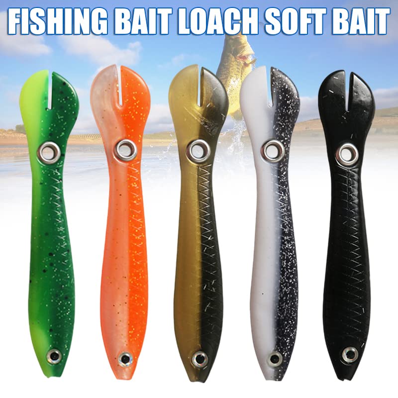 Lourand Vissen Lokt Zacht Visaas met Langzaam Zinkend Voor Bas Forel Topwater Drijvende Kunstmatige Levensechte Visgerei Baits voor Zoetwater Zoutwater 5PCS - Image 4