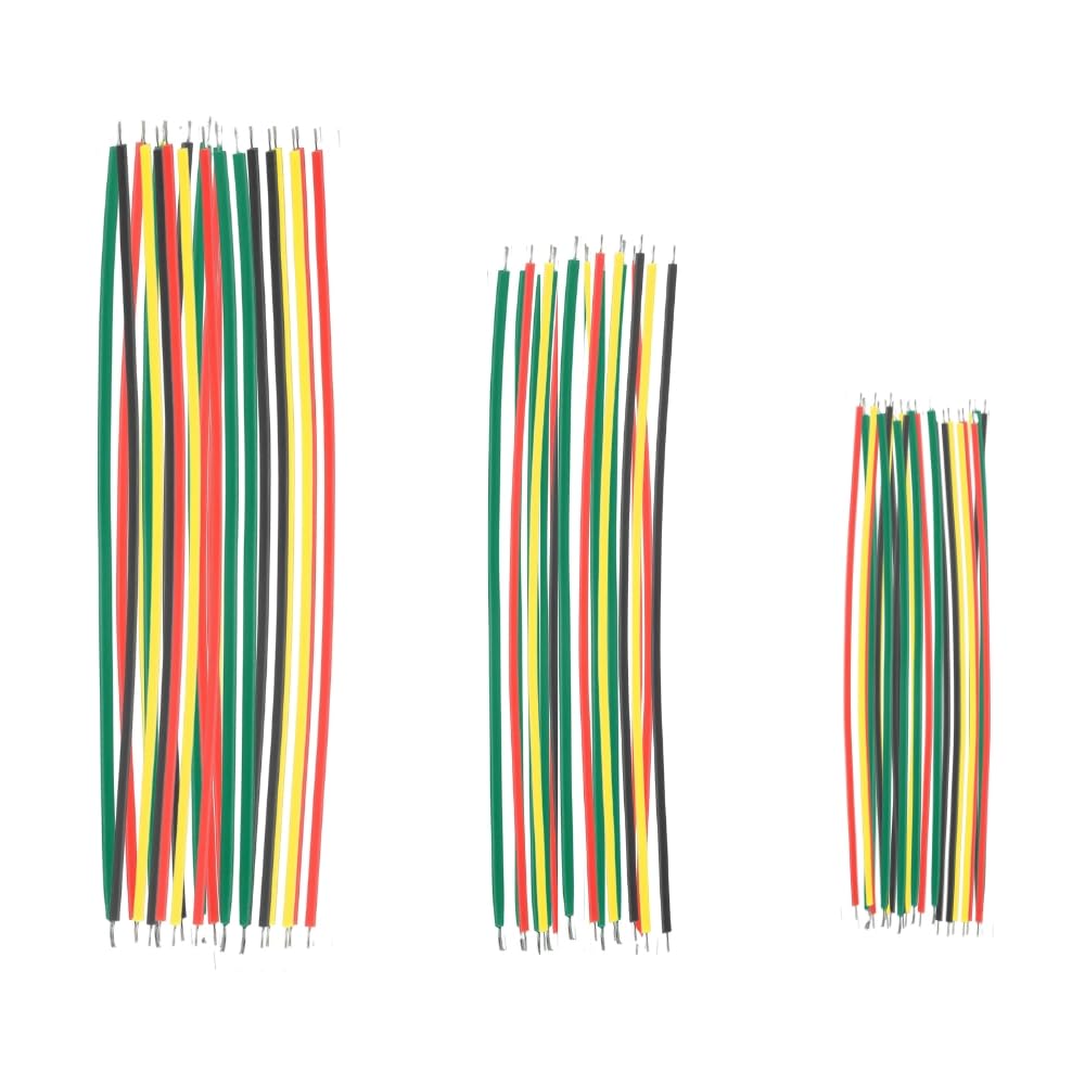 PreTinned Wires 24AWG (120 Pcs) - Copper Material - Tinned On Both Sides - Voltage Rating 300 V - Ideal for Circuit Repairs, Home Appliances, DIY & Educational Projects