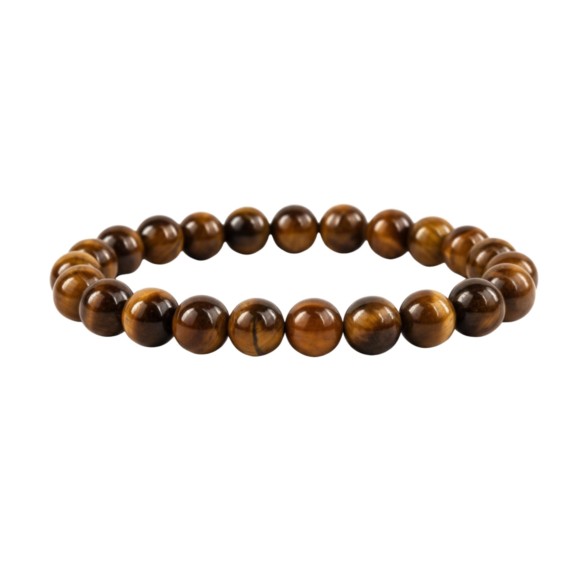 Tiger Eye Stone Bracelet | Natural Gemstone Beaded Bracelet for Confidence, Focus & Positivity | Unisex Bracelet for Men & Women
