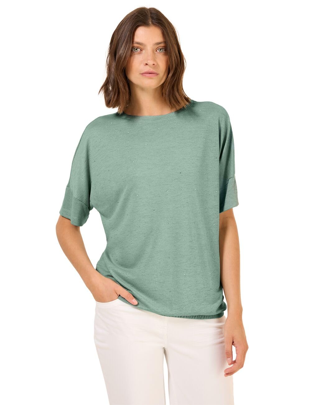 Cecil Women's B323371 T-Shirt, Matcha Green, M
