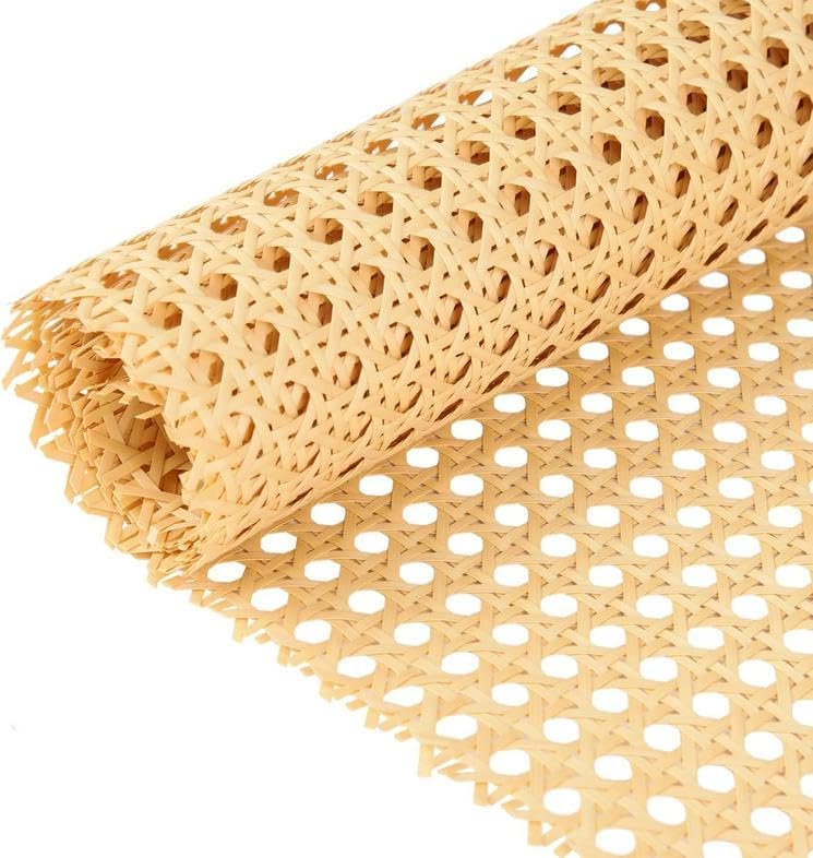 Plastic Rattan Webbing 16x40 Synthetic Handwoven Poly Wicker Cane Strips for DIY Furniture Caning Home Decor Chair Repair Cabinet & Bed Restoration Projects