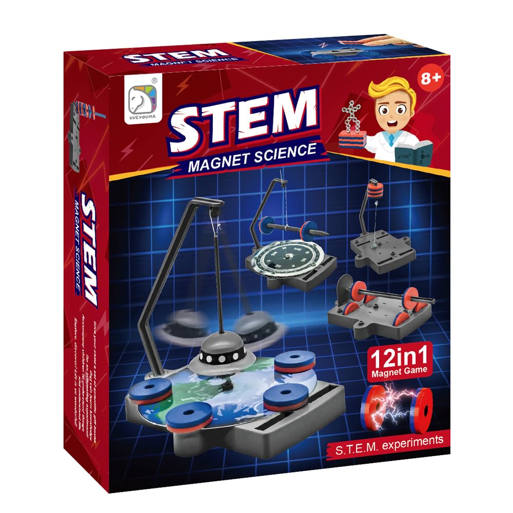 12 in 1 Magnet Game - STEM Magnet Science for 6+ Ages