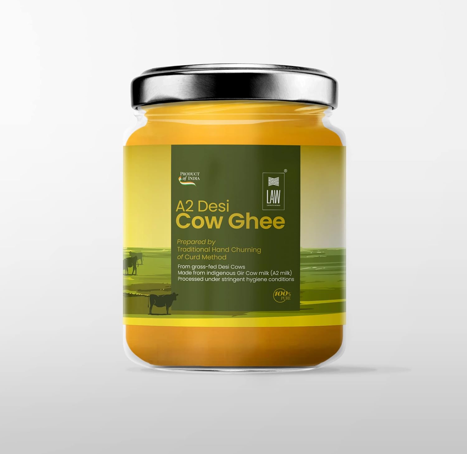 looms & weaves™ A2 Desi Cow Ghee (500gm) Amazon.in Grocery & Gourmet Foods