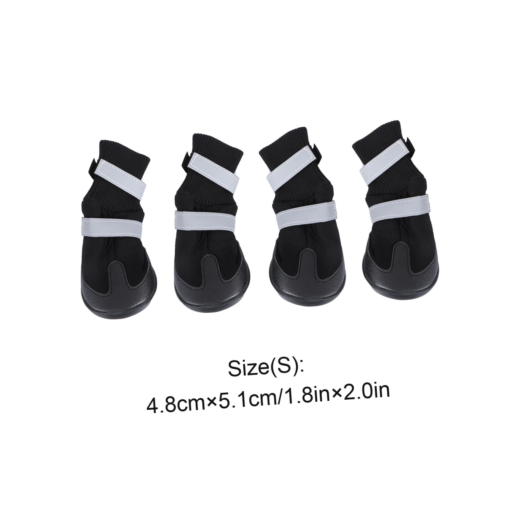 BESPORTBLE 8 STK Haustier Hund Winterschuhe Welpenstiefel für kleine Hunde Haustierschuhe für kleine Hunde hundeschuhe hundepfote Dog Shoes Stiefel für Haustierhunde Hund warme Stiefel Black