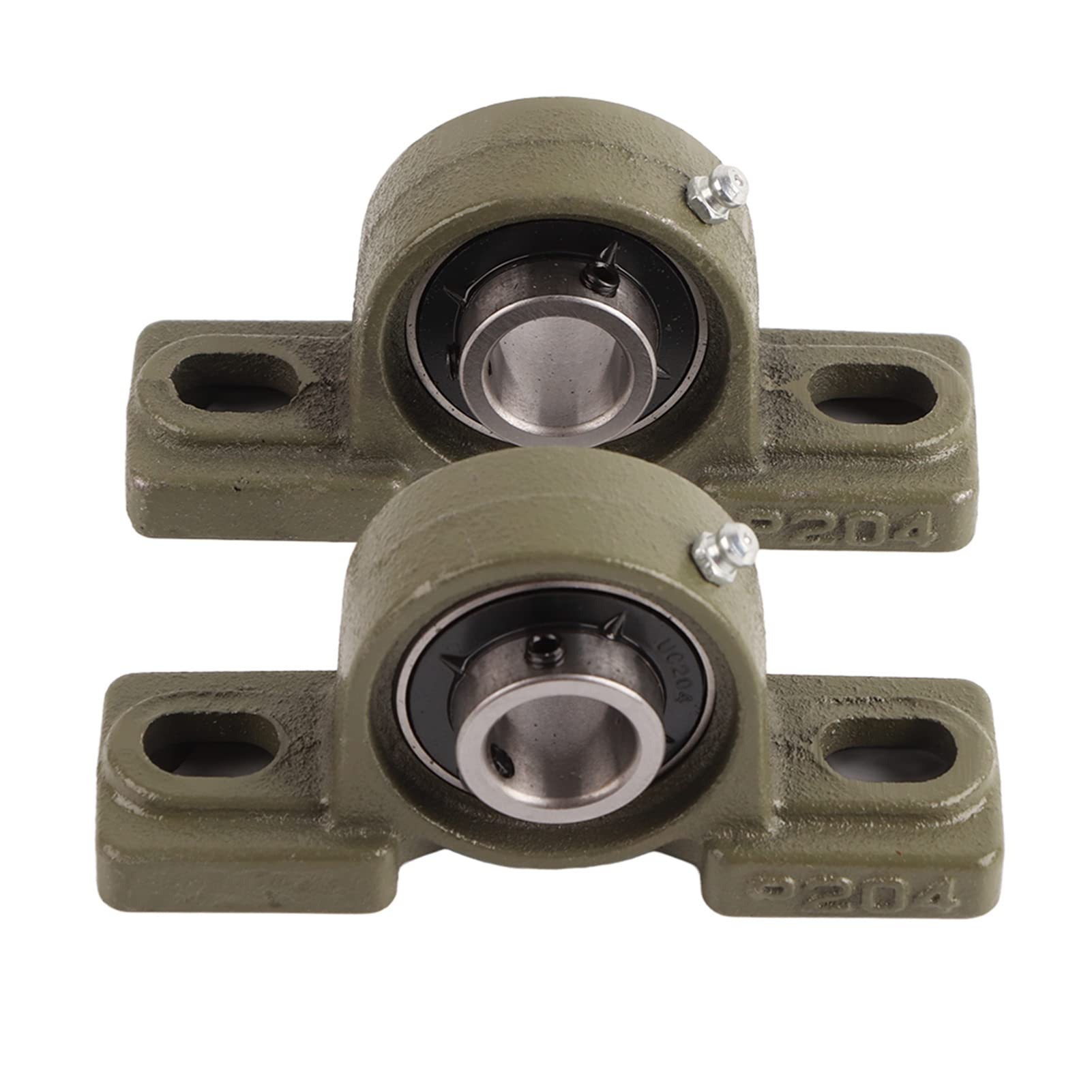 2 Paliers Auto-aligneurs UCP204 20mm - Uxcell Vert, Roulements Lisses Pour Arbre