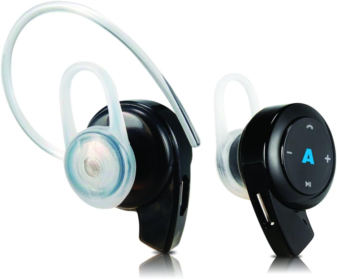 Abco Tech Mini Bluetooth Headphones- Earpiece - with Hands Free Calling and Crystal Clear Sound