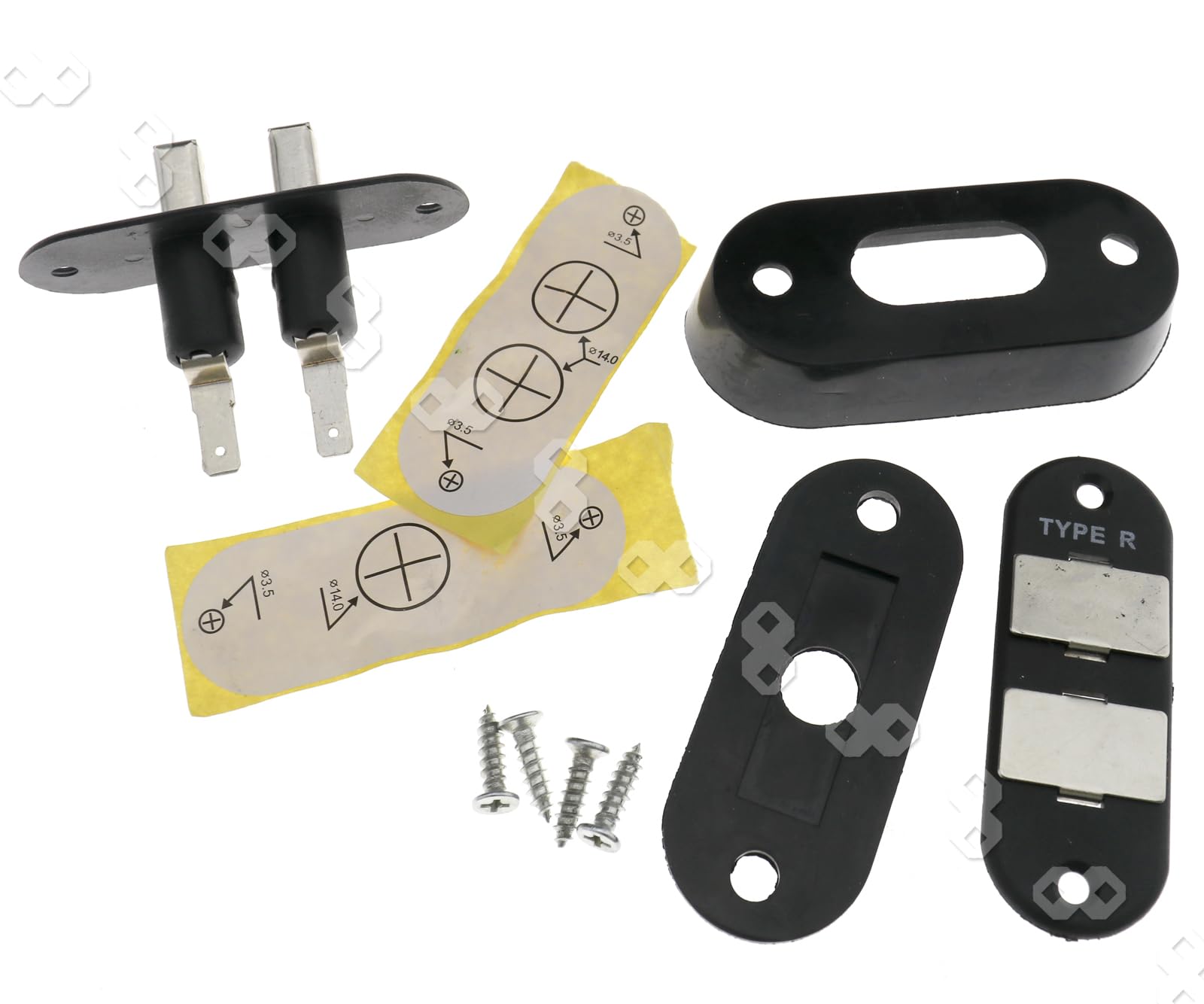 Create idea Interruttore Di Contatto Per Porta Scorrevole Nera Sistemi Di Chiusura Centralizzata Per Furgoni Per Auto Per Compatibile con VW