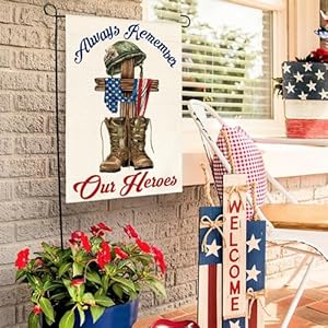 Avoincolorlifememorialdayalwaysrememberourheroesgardenflag12x18inchdoublesidedmilitarysoldiersbootspatrioticveteranyardoutdoordecoration Urban Country Home Decor Avoin colorlife memorial day always remember our heroes garden flag 12×18 inch double sided military soldiers boots patriotic veteran yard outdoor decoration urban country home decor