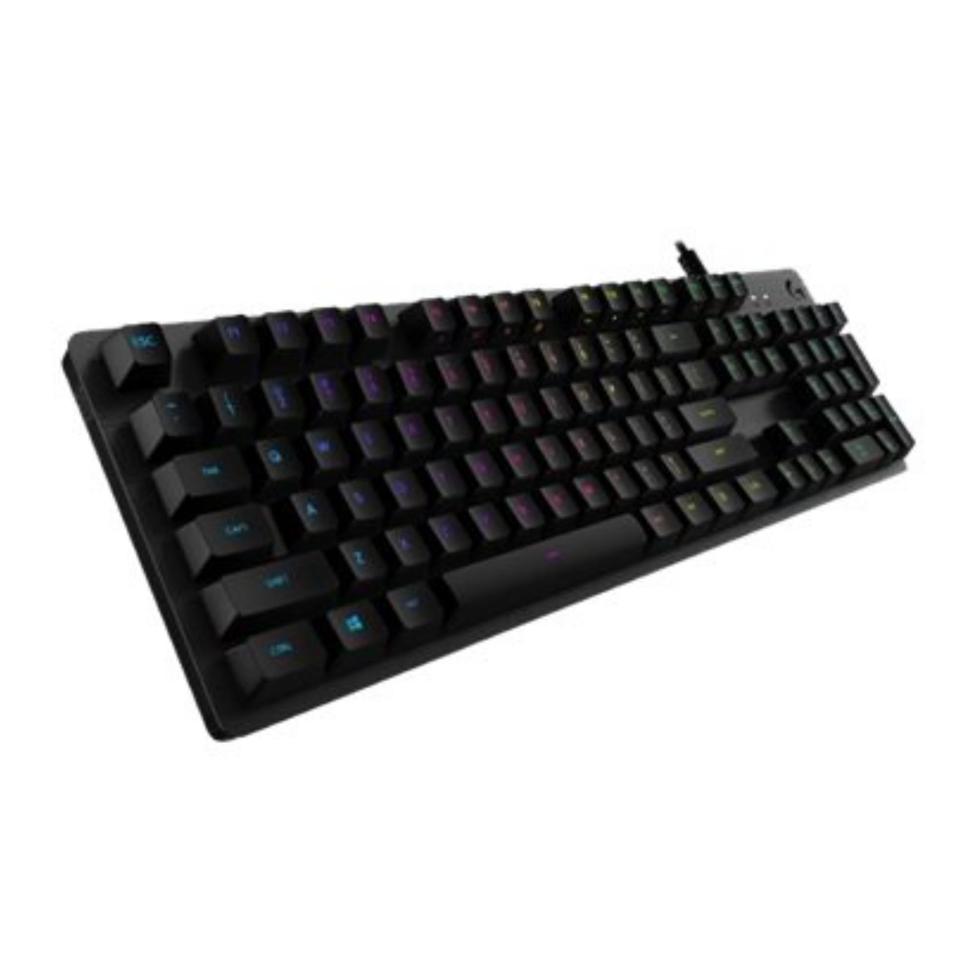 Logitech G512 mechanische Gaming-Tastatur, GX-Blue Clicky Switches, LIGHTSYNC RGB, Aluminium-Gehäuse, AZERTY-Layout, Schwarz