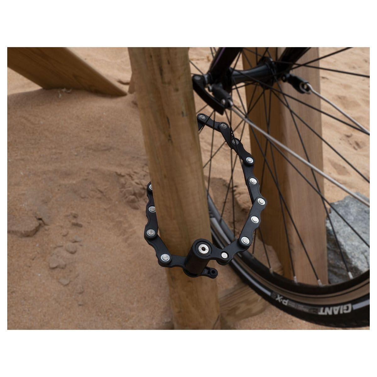 Cool Ride - Antivol Pliant Ultra Compact - 16 Tiges Acier Renforcé - Système Anti-Crochetage - Support de Rangement Auto-Agrippant - Vélo & Trottinette
