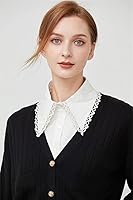 Vista 2 de Blusa desmontable con cuello falso, media camisa, cuello falso falso para mujeres y niñas