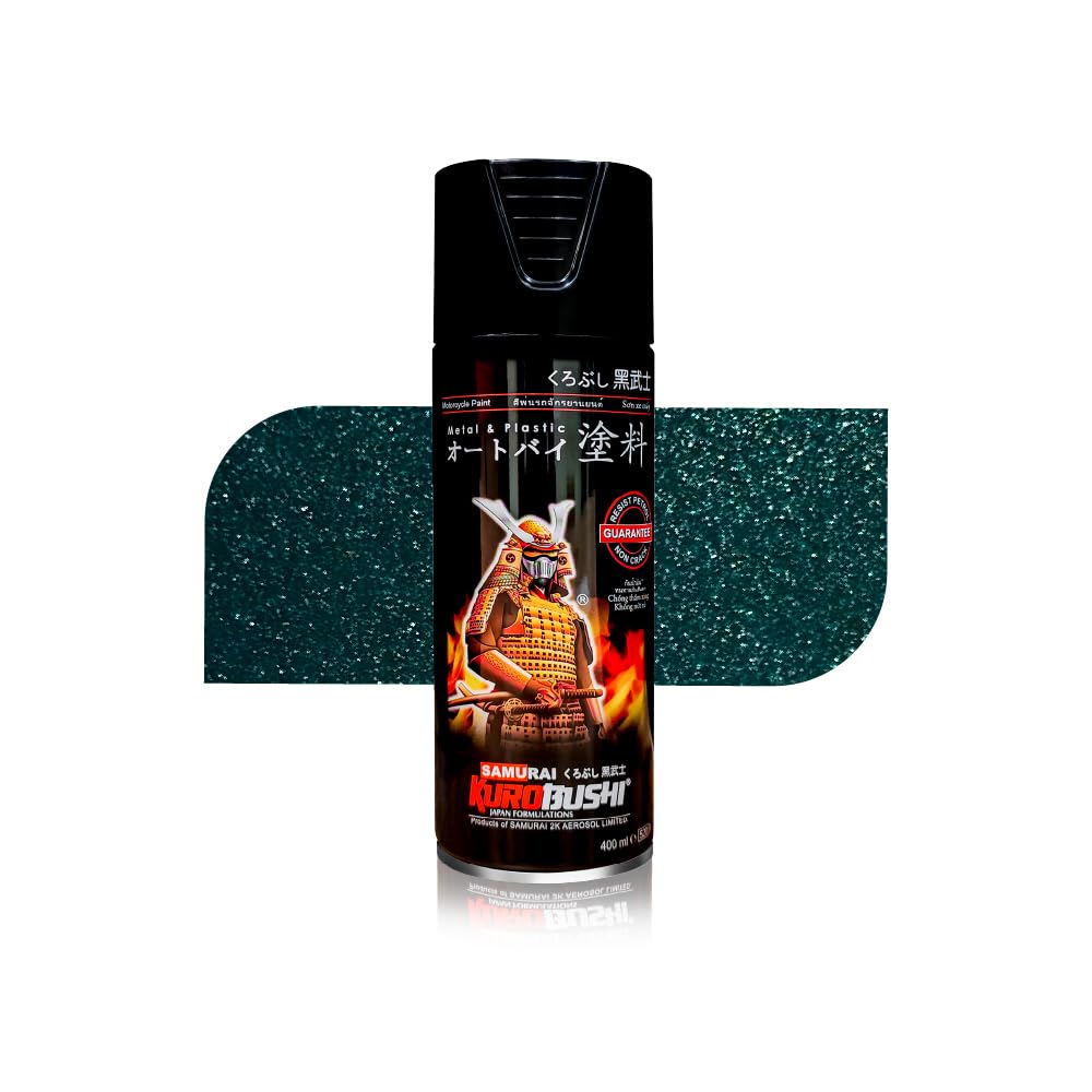 samurai kurobushi metallic colours sp1144 green spray paint 400 ml (pack of 1)