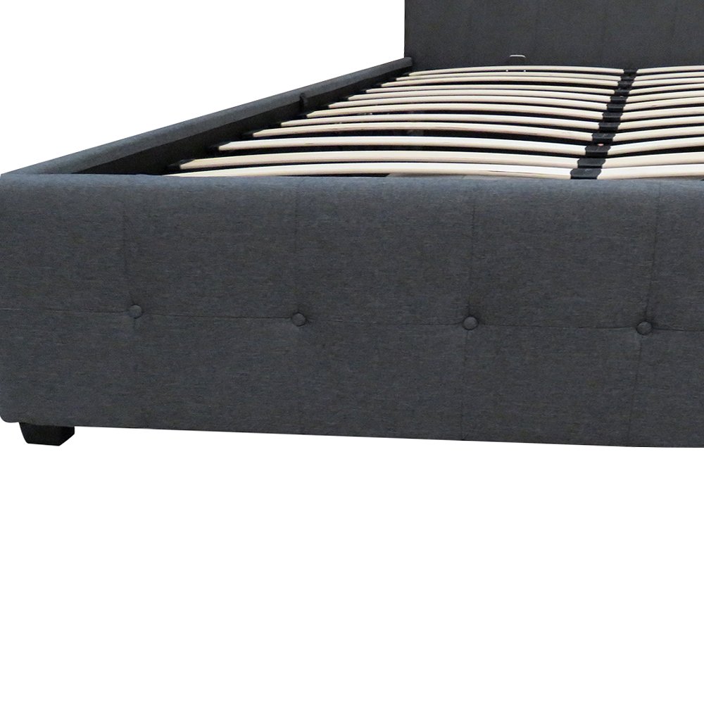 Buy PALDIN Storage bed frame, 4FT6 Fabric Ottoman Storage Bed Gas Lift