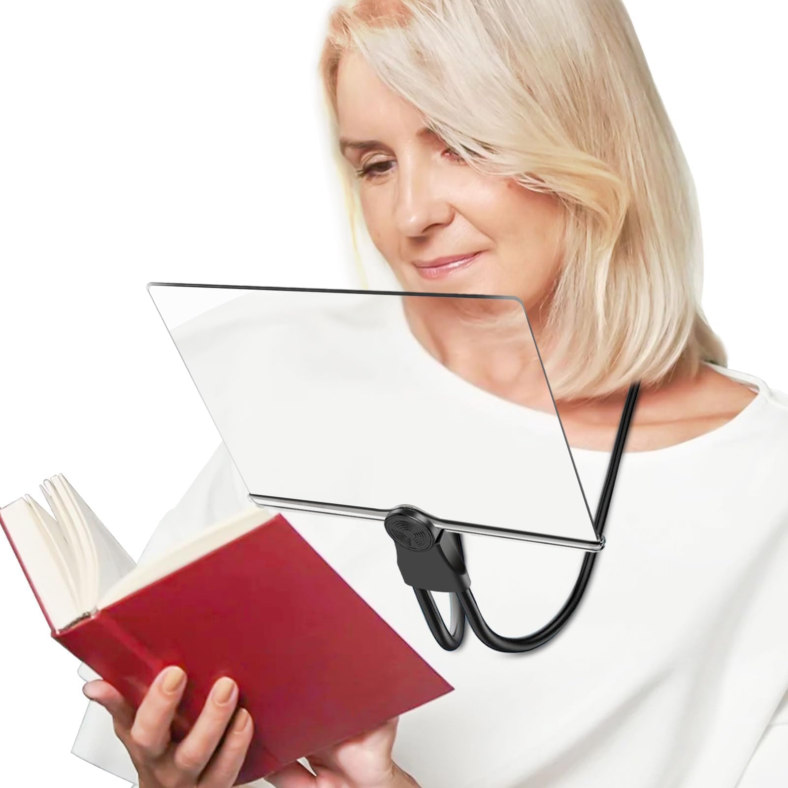 LinkstyleMagnifying Glasses, 3X Full Page Screen Magnifier for Book Reading Hands-free for Seniors Cross-Stitch Hobby