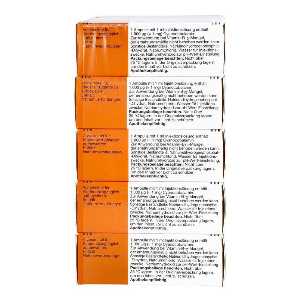 Vitamin B12 1000 μg Lichtenstein Ampoules 100 Pieces
