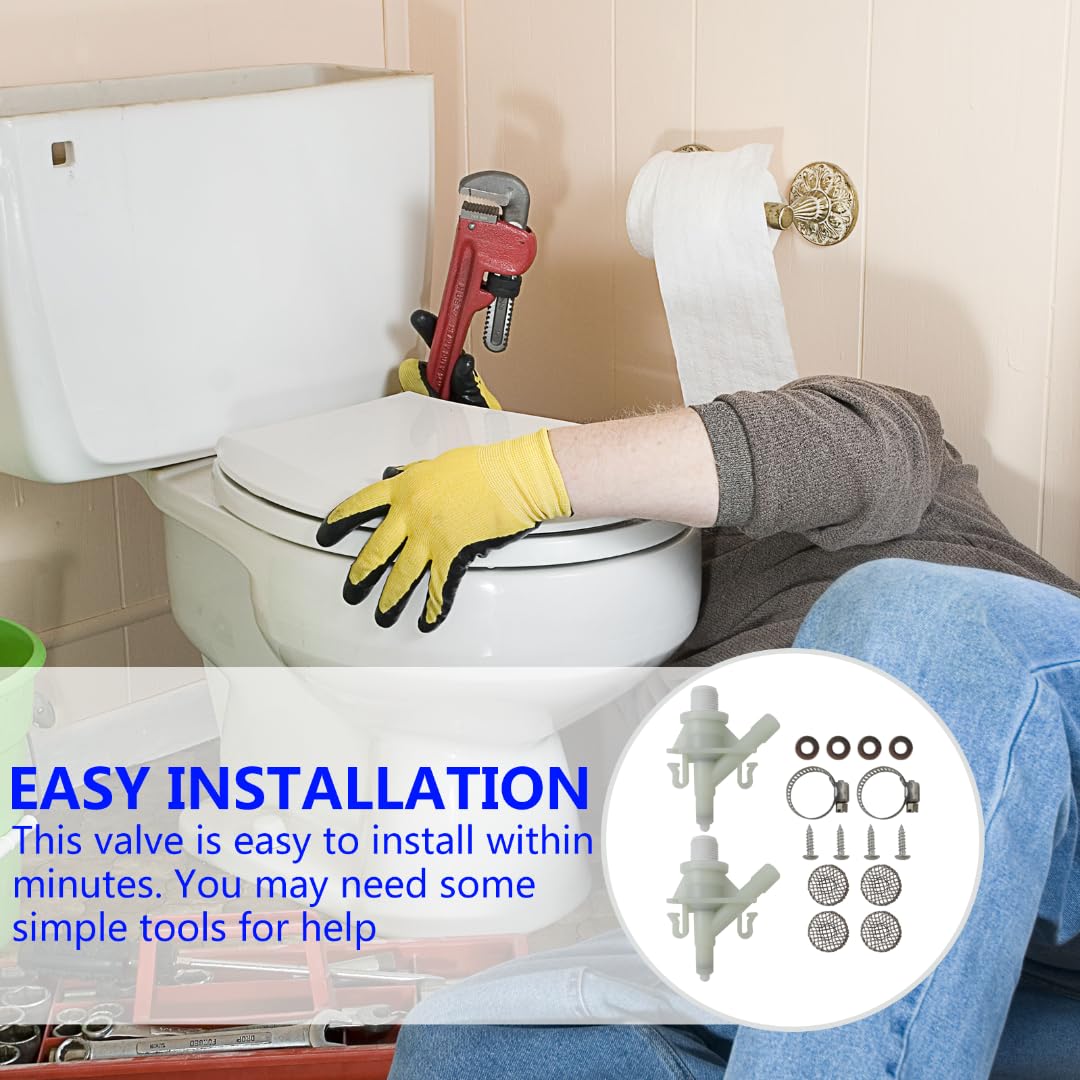 Tomtom Truck Kit De Válvula De Agua Para Inodoro Con Pedal Dometic Modelo  300, 310, 320 | Repuesto #385311641 | Mejorado Y Duradero Recambio Plástico  Duradero, image size:1080x1080