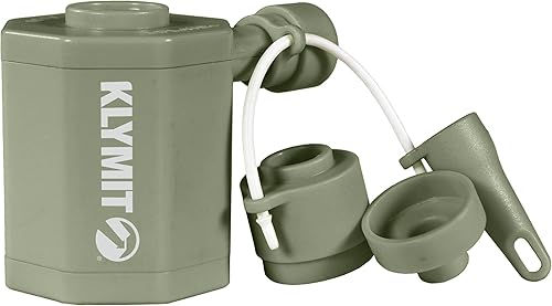 Klymit Tempest - Bomba de inflado compacta recargable para colchonetas, colchones de aire, almohadillas de campamento motor potente, tiempo de carga