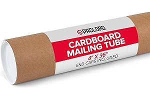 4" x 36" Reinforced Kraft Paper Mailing Tubes: USPS-Approved, Pack of 1,...