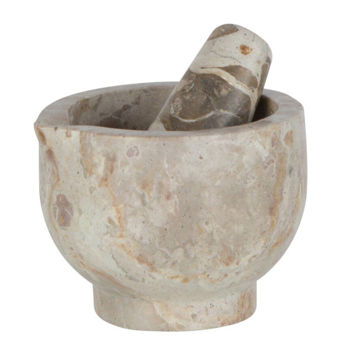 Paris Prix Mortier & Pilon en Marbre Bali 12cm Beige
