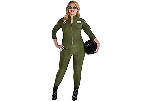 Party City Maverick Flight Suit Costume - Top Gun Costume for Women