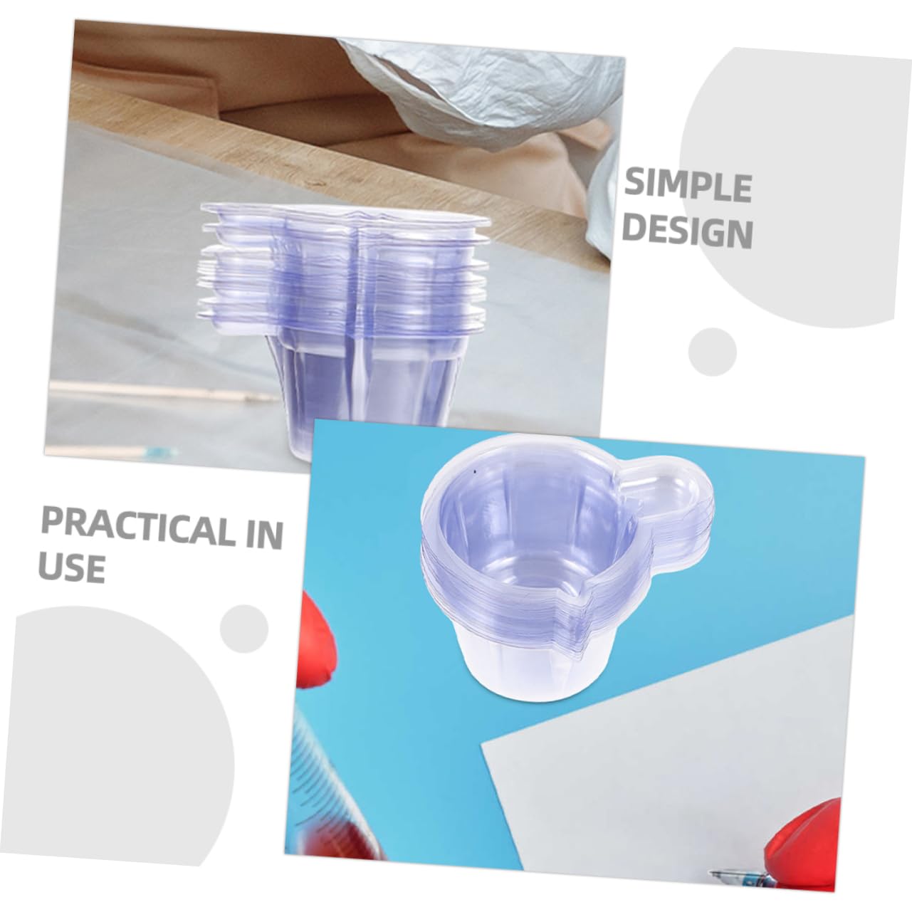 Ciieeo 200Pcs Wide Mouth Sample Cups for Testing Pee Cups for Laboratory Use