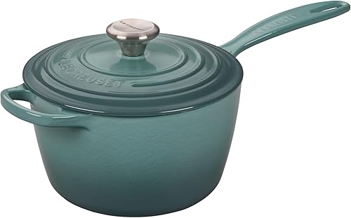 Miniatura 93 de Le Creuset Cacerola Signature de hierro fundido esmaltado, 2.25 cuartos de galón., Marsella Marseille
