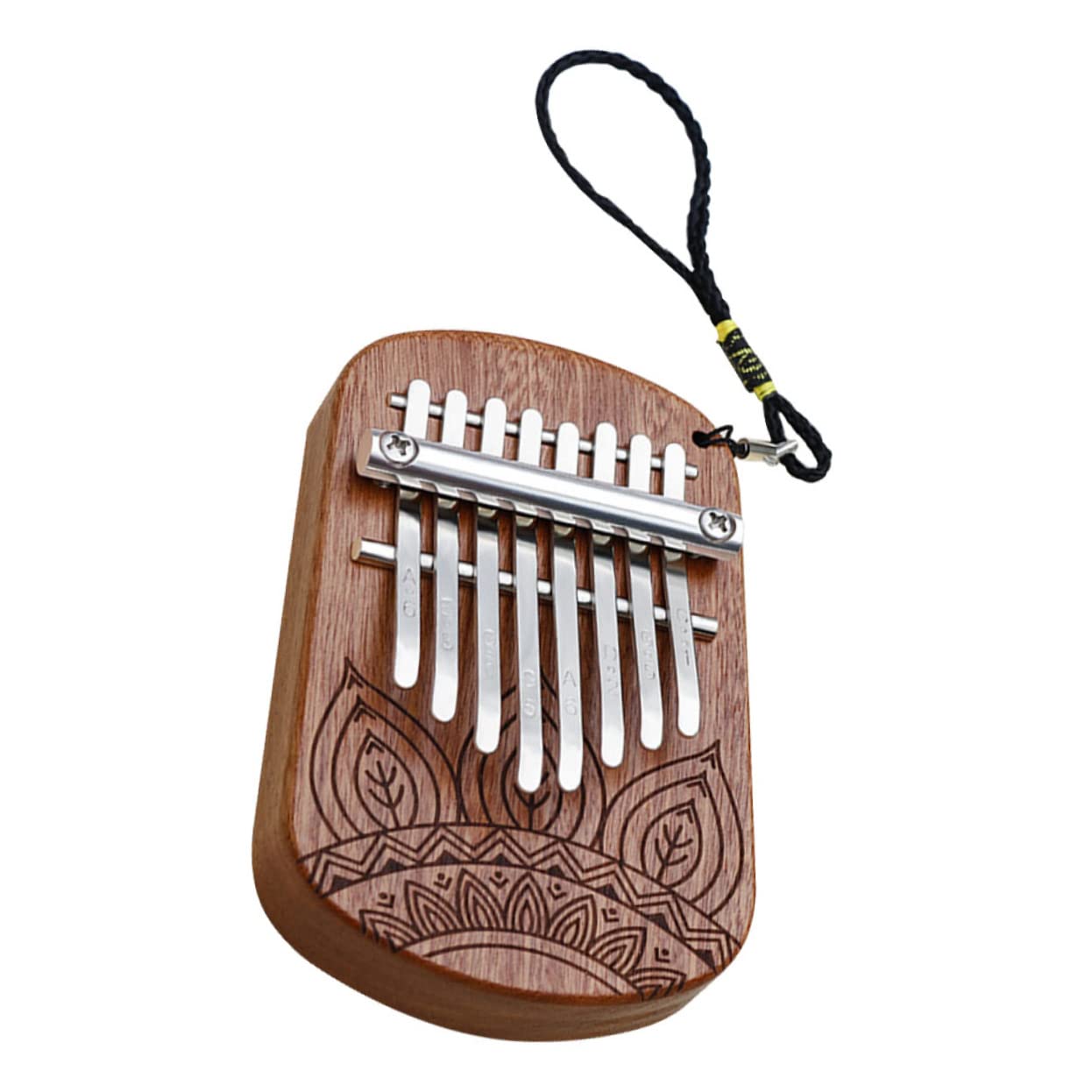 HANABASS Finger Piano Portable Key Wooden Thumb Piano for Music Lovers Easy to Play Lightweight Design for Beginners and Musical Present