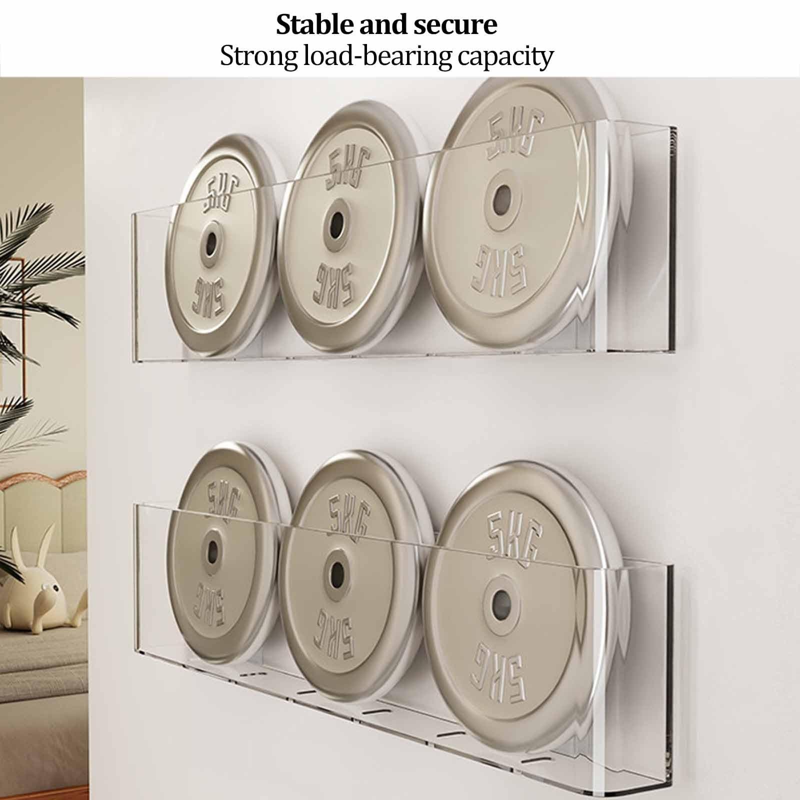 Porta brochure da parete, supporto in acrilico per dischi in vinile e riviste, scaffale sospeso per libri e materiale informativo, ideale per sala d'attesa, soggiorno (trasparente)(4 Pack)