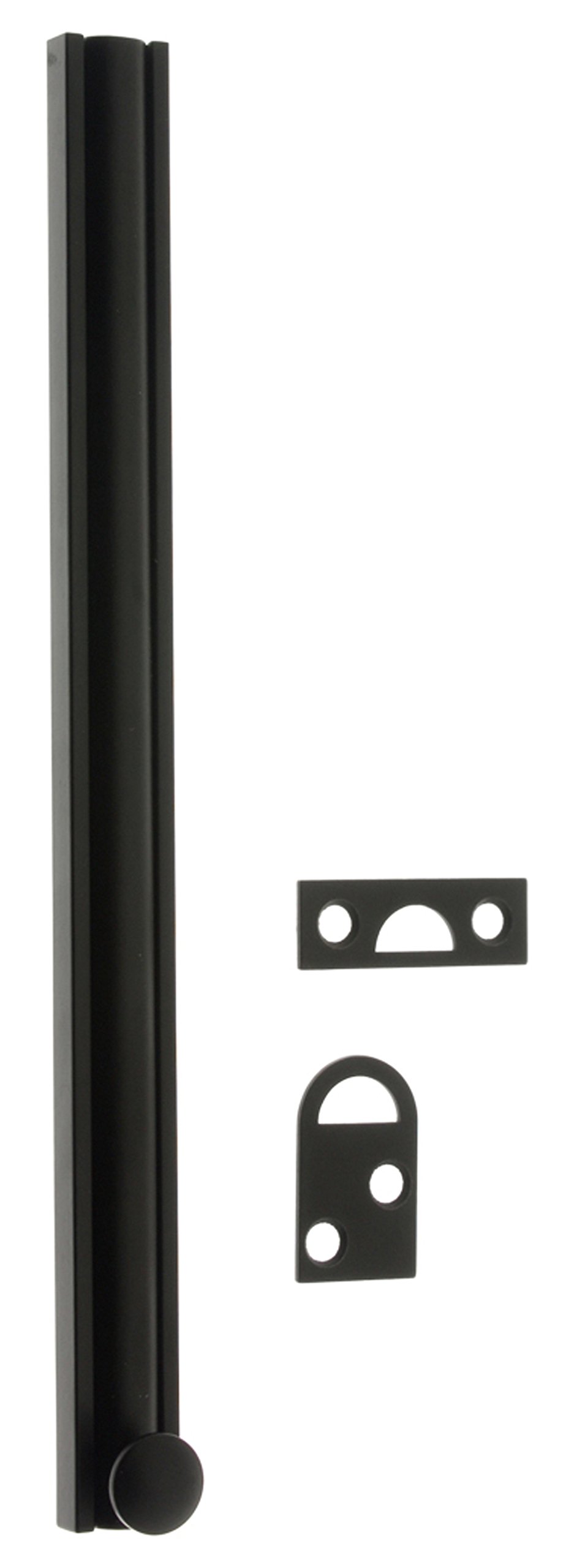 idh by St. Simons 11046-019 Professional Grade Quality Solid Brass 6" Surface Bolt, 6-Inch, Matte Black