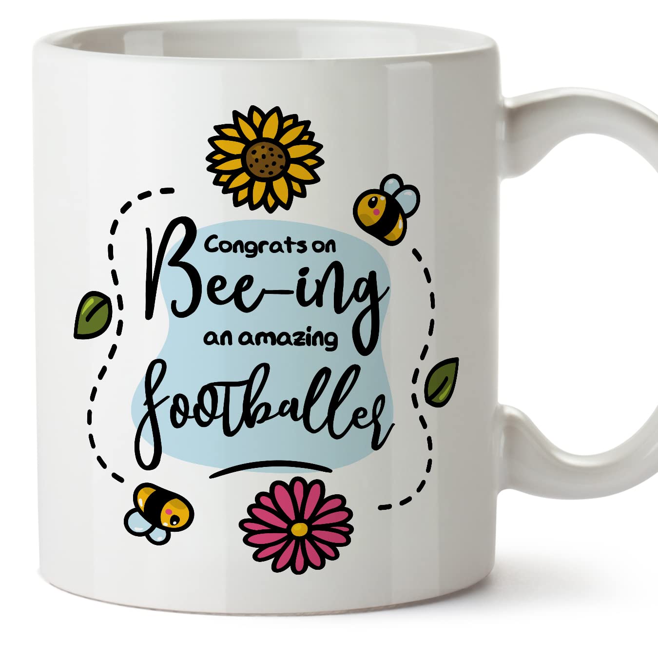 MUGFFINS Footballer Mug - in English - Thanks for Beeing Amazing - Funny Gift for Colleagues - Ceramic 11oz Mug โ image 1
