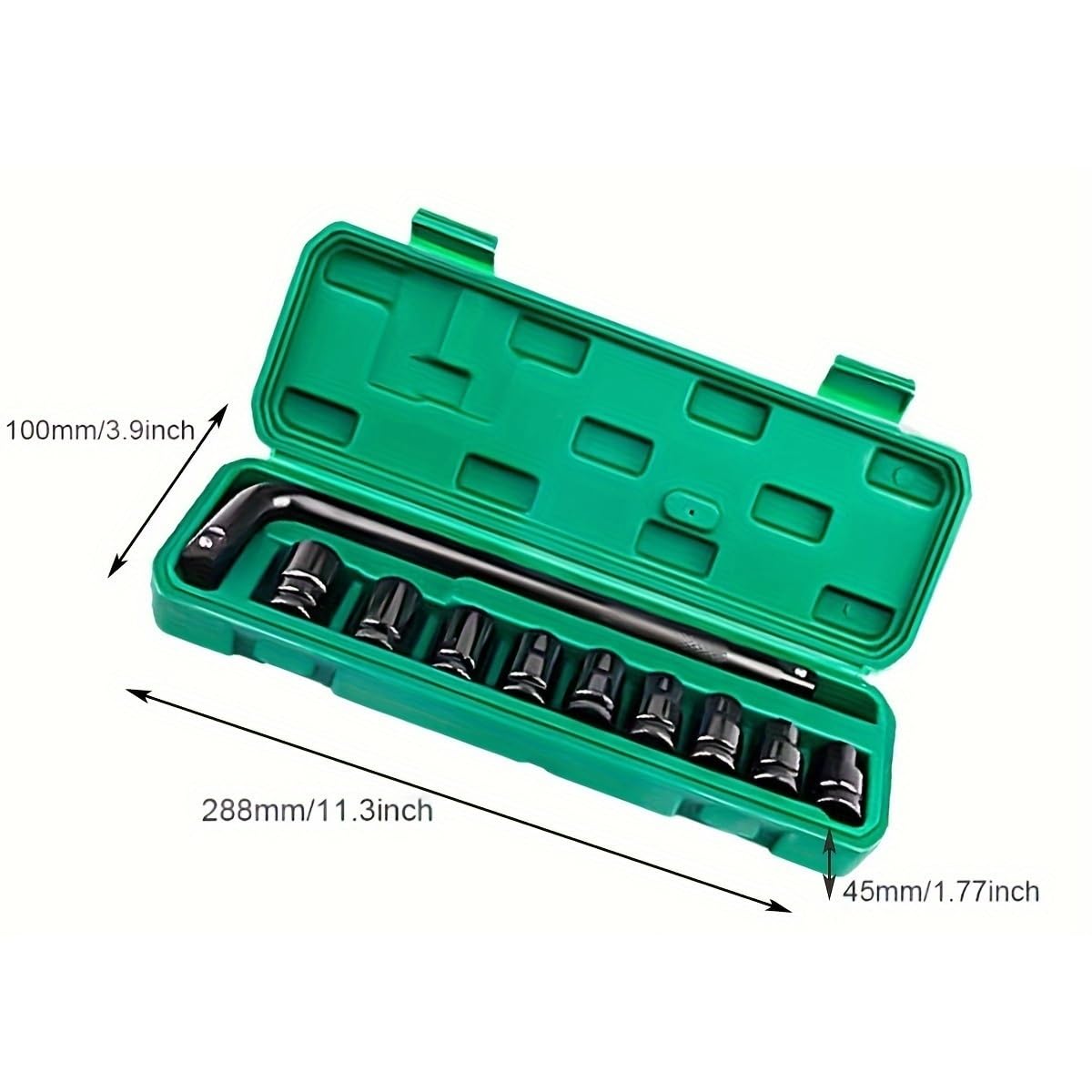 10 sztuk 8-17mm/8-24mm gniazdo elektryczne narzędzie klucz udarowy Adapter narzędzia ręczne zestaw gniazd Zestaw przedłużek(10pcs 8-24mm)