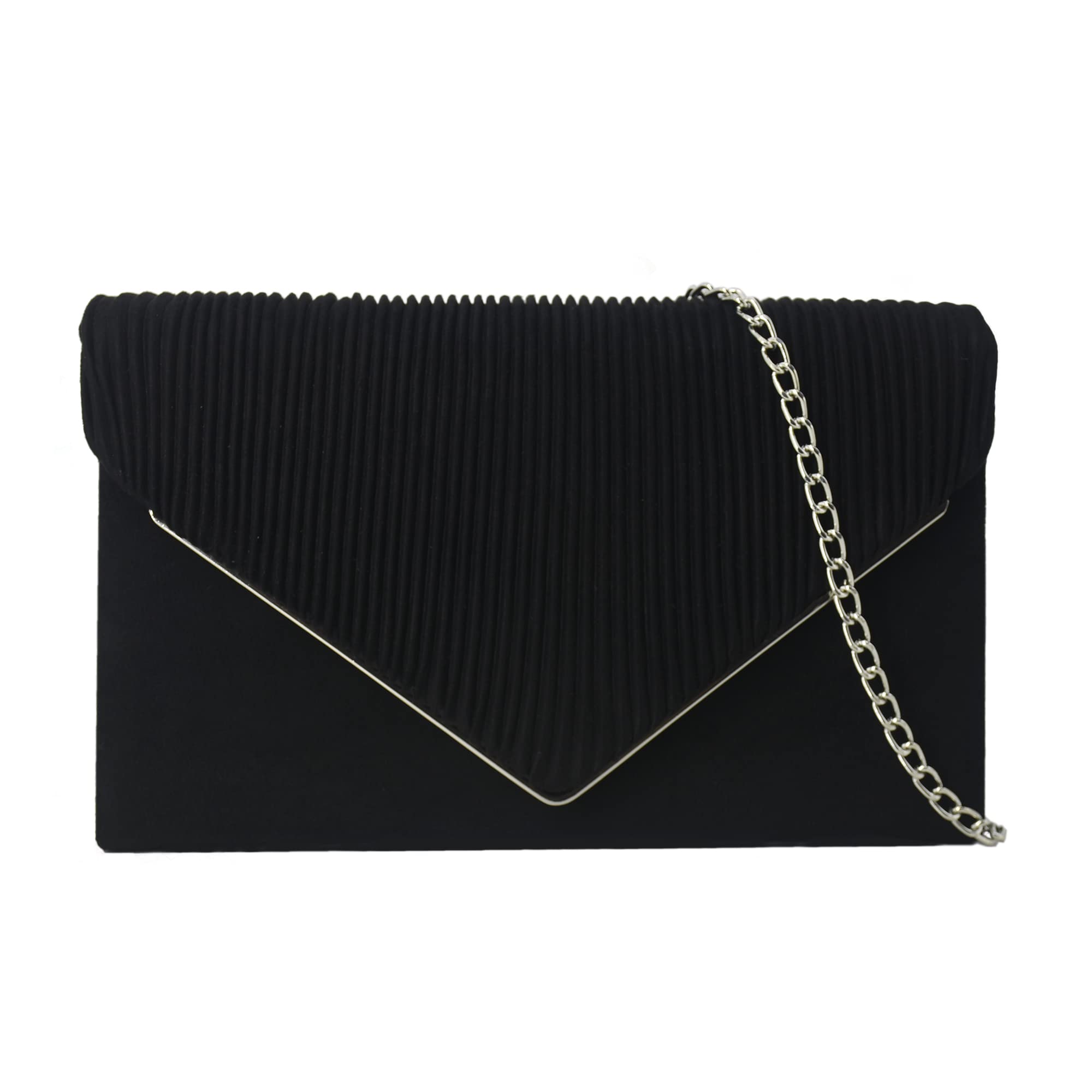 JUBOO PARADISEEvening Bags Faux Suede Envelop Crossbody Clutch Purse for Women Formal Wedding Party