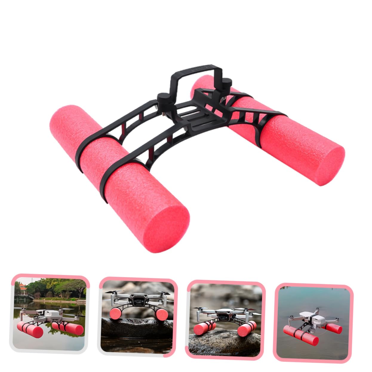 SUPVOX Buoyancy Heighten Extender Compatible Float Landing Leg for 2 Waterproof Holder