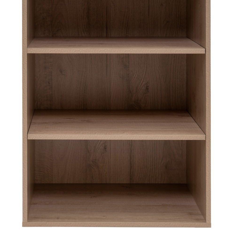 LOLAhome Armario Modular Natural de Madera con 5 estantes 60x45x180 cm