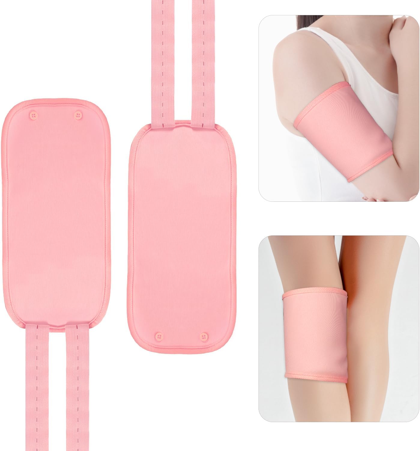 2pcs Castor Oil Packs for Knees, Reusable Organic Cotton Castor Oil