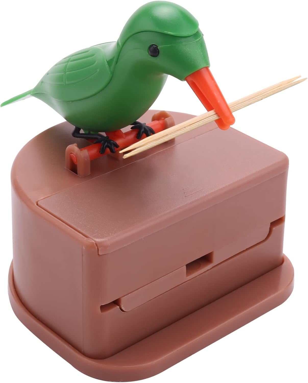 Bopfimer Funny Toothpick Dispenser Bird, Automatic Bird Toothpick Box
