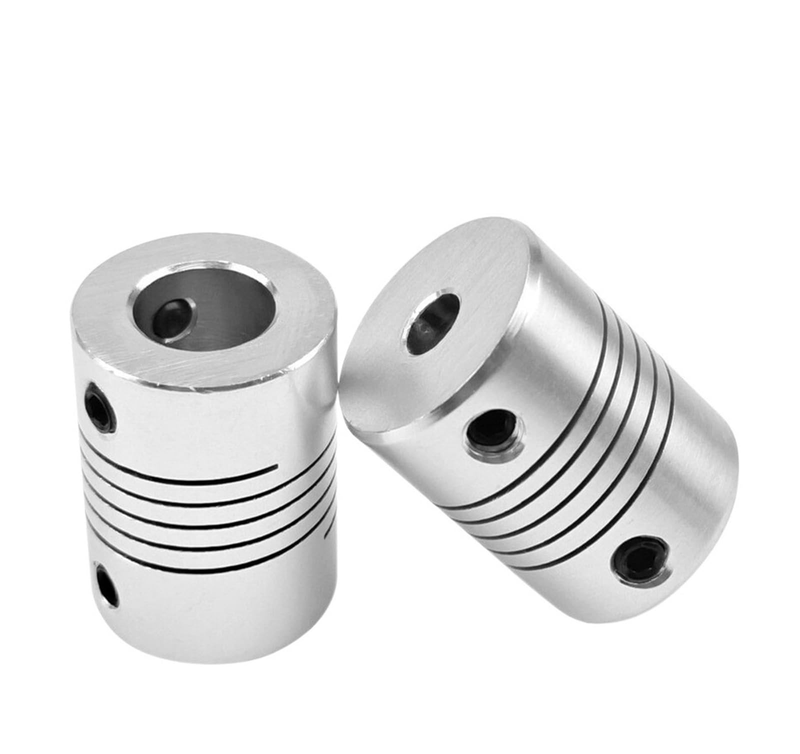 Rigid coupling,Stainless steel rigid coupling 1pcs D16L20 CNC Motor Shaft Coupler Aluminum Alloy Flexible Printer Coupling Encoder Coupling(2X6mm)