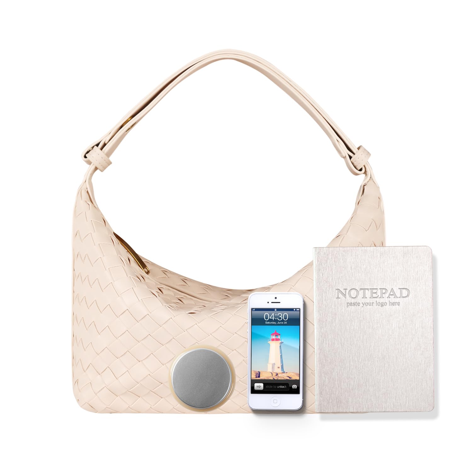 YLYYHHVegan Leather Woven Tote Handbag, Top-handle Shoulder Bag, Pure Underarm Purse, Clutch, Braided