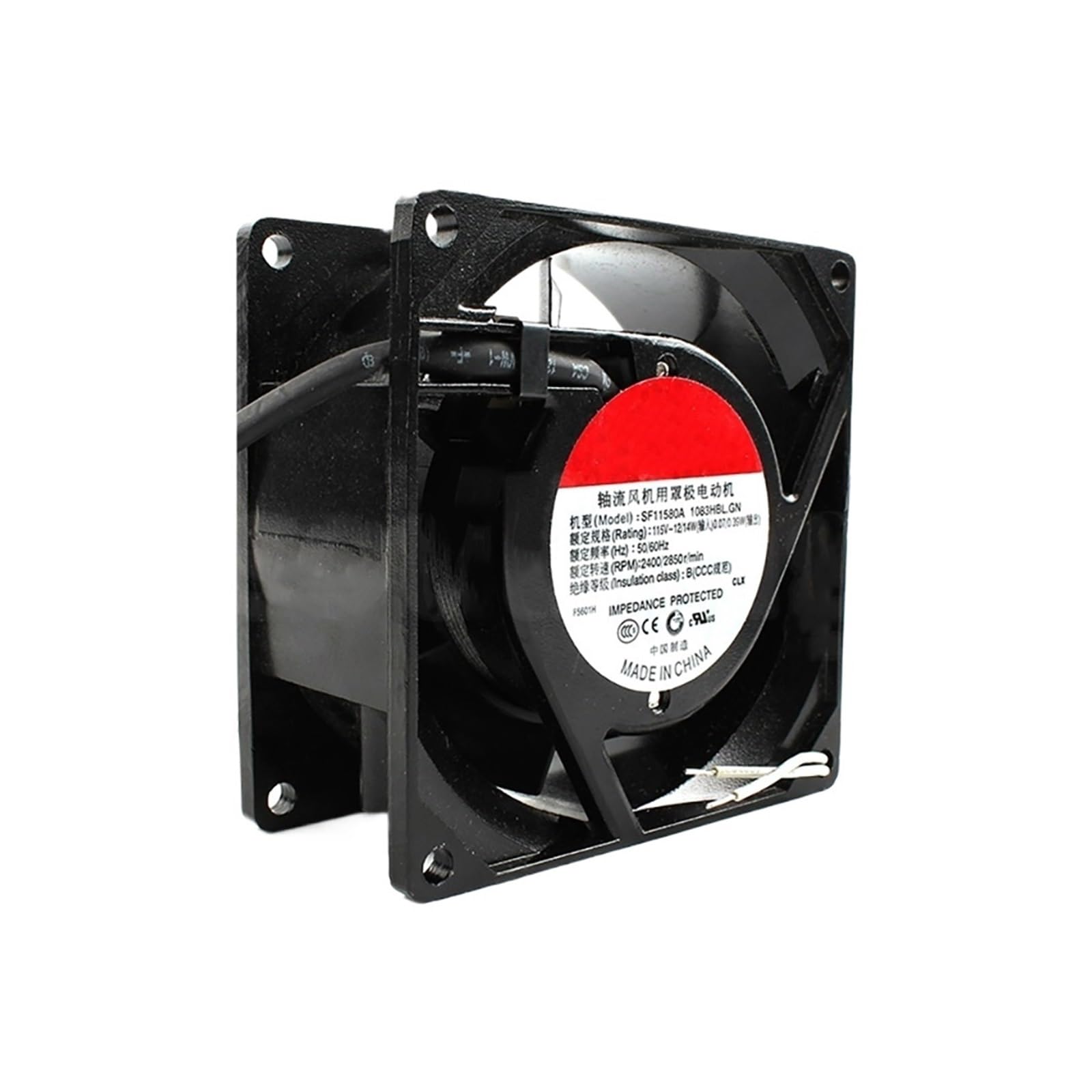 YLPWKMVZ Server Silent Case cooling fan SF11580A 1083HBL 80 * 80 * 38mm 0.13A Compact radiator